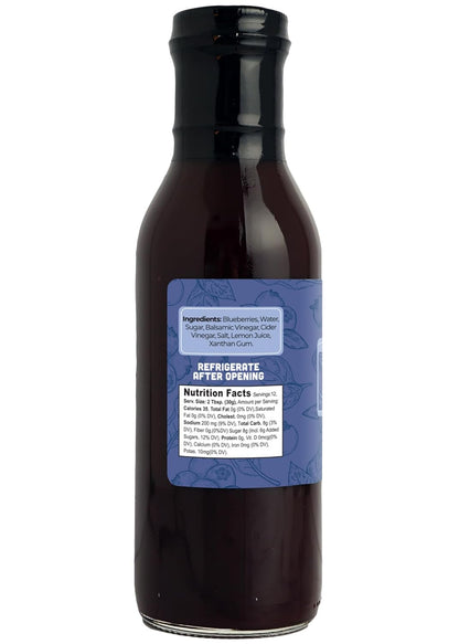 Green Jay Gourmet Blueberry Balsamic Salad Dressing – All Natural, Handcrafted in USA – Sweet & Tangy – Great for Salads, Marinades, Roasted Veggies & More – 2 x 12 Ounces