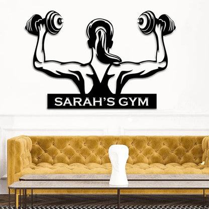 Personalized Powerlifting Metal Sign Art - Custom Sport Sign, Hobby Gift