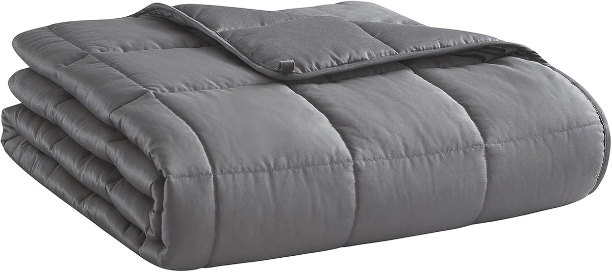 Weighted Blanket 17lbs 60"x80" Cooling Breathable Heavy Blanket Microfiber Material with Glass Beads Big Blanket for Adult All-Season Summer Fall Winter Soft Thick Comfort Blanket