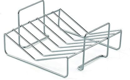 Cooks Standard Stainless Steel Roaster Pan with V-Shaped Rack, Inner 14-Inch x 11-Inch; Edge 15-Inch x 12-Inch; Turkey Roasting Pan Bakeware for Oven, Rectangular