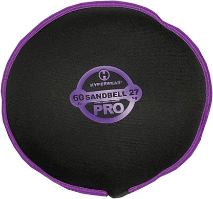 Hyperwear SandBell PRO Sandbag for Working Out - Heavy-Duty Pre-Filled Neoprene Weight with Clean USA Sand & Kettlebell Alternative for Slams, HIIT & Strength - Textured Grip, No-Leak (6-70 lb)