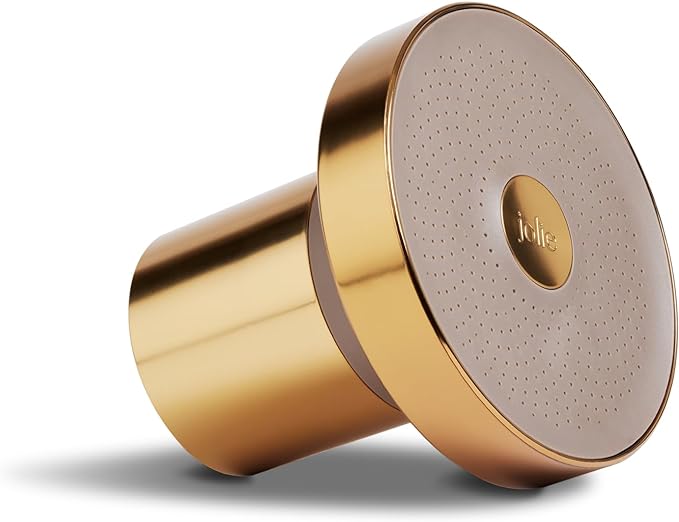 THE JOLIE FILTERED SHOWERHEAD with Shower Filter System- High Pressure Showerhead, Hair and Skincare Accessory to Improve Beauty and Personal Care Routine (Gold)