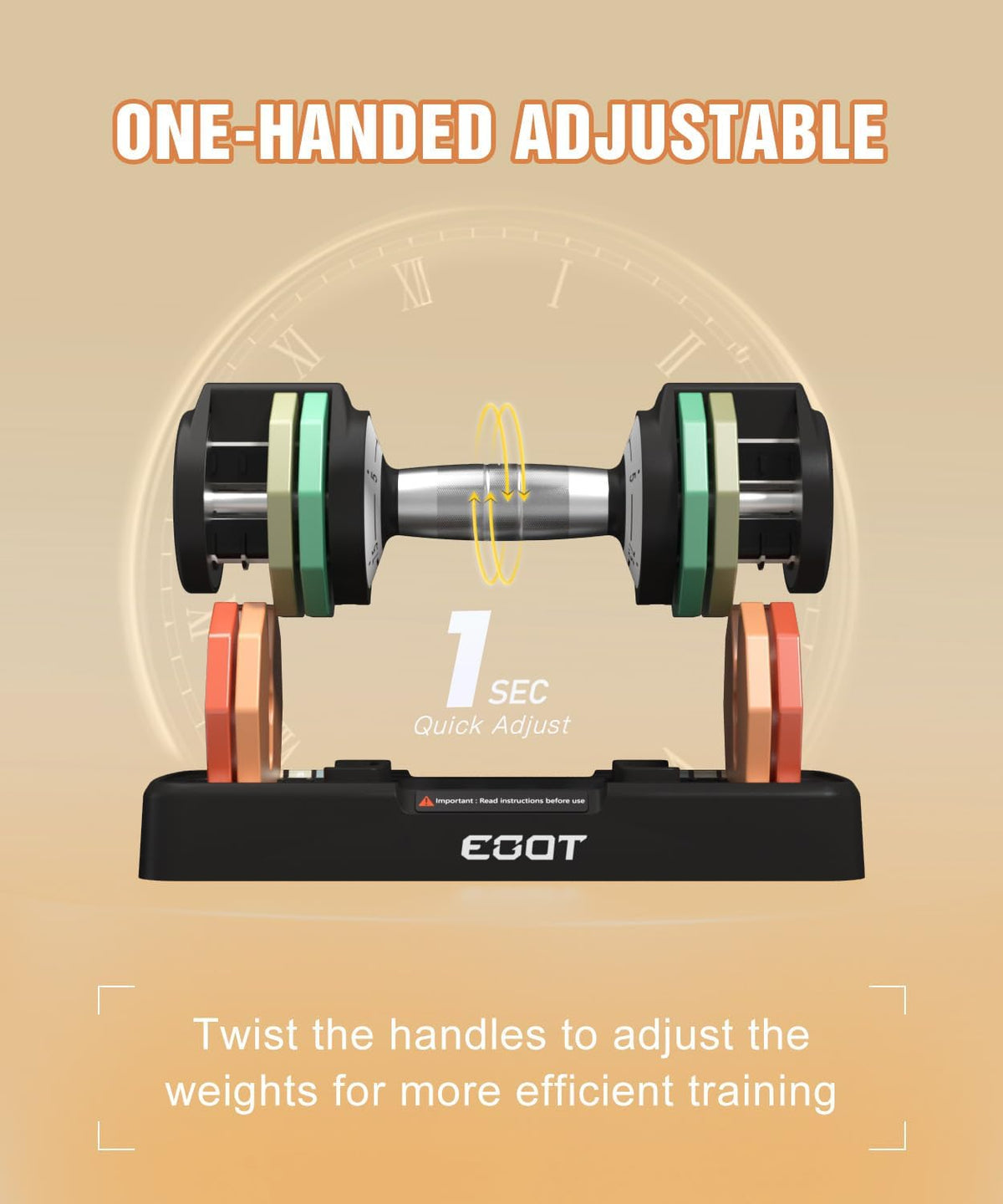 Adjustable Dumbbells Set/Single, 12.5LB/22.5LB/55LB 5 in 1 Free Adjustable Dumbbell Set with Anti-Slip Handle & Rainbow-colored Weight Plates for Home Gym, Weight Set for Women Men