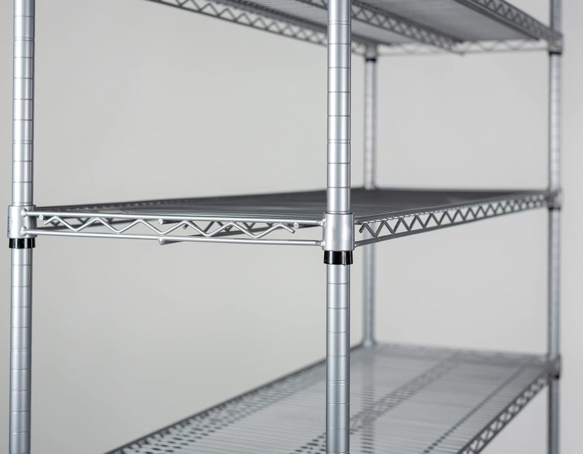 Omega 21" Deep x 42" Wide x 96" High 3 Tier Gray Starter Shelving Unit