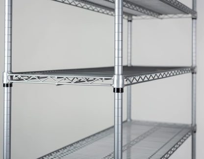 Omega 14" Deep x 48" Wide x 80" High 3 Tier Gray Starter Shelving Unit