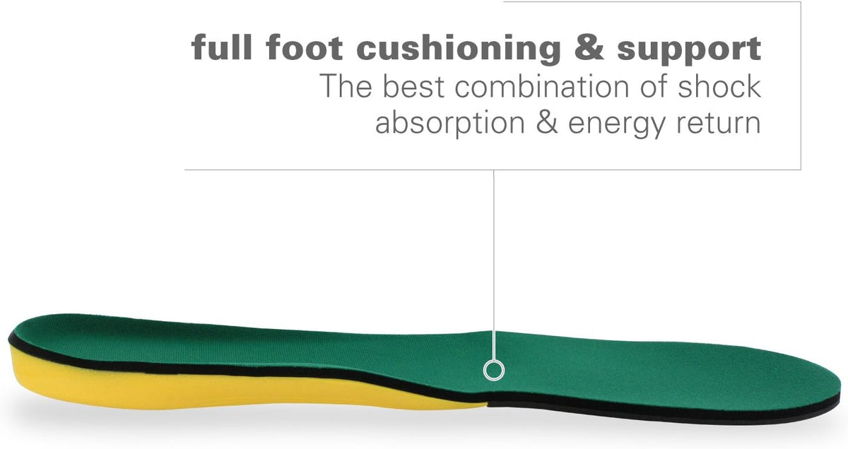 Spenco Polysorb Cross Trainer Athletic Cushioning Arch Support Shoe Insoles Men's 14-15.5
