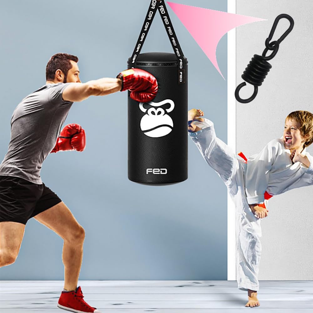 Eye Ceiling Hook Swing Hangers 550LB Capacity for Punching Bags Hanging Chair Hammocks Swing Trapeze Yoga (Heavy Bag Spring-7MM)
