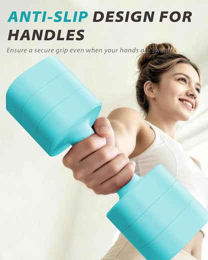 Ragebby Adjustable Dumbbell Set of 2, Weights for Men and Women at Home | Anti-slip Handle, Weights Dumbbells Set, 2lb/3lb/5lb/10lb/15lb/20lb for Pilates, Yoga, Strength Training
