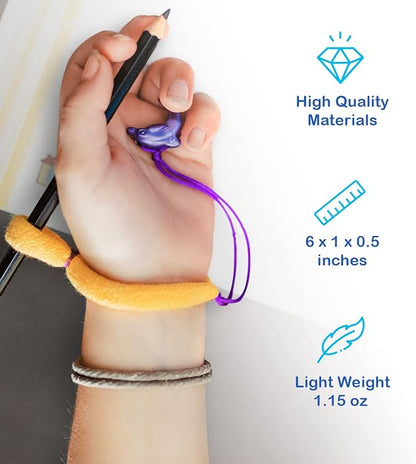 The Original OT Invented & Patented HandiWriter, Hand Made in the USA, Handwriting Aid for a Proper Tripod Grip, Finger Position & Better Penmanship. Great for All Kids Kindergarten Age & Up (4 Pack)