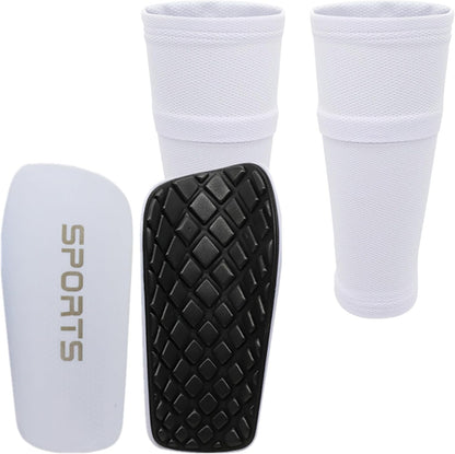 Soccer Shin Guards for Kids Youth Adults - Shin Pads and Sleeves Set with Optimized Insert Pocket for Boys Girls Men Women for Football Games - Protective Soccer Equipment(3 in 1)