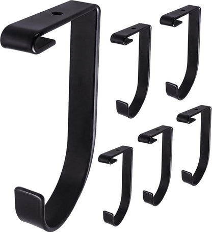 6-Pack Storage Hook for Garage Ceiling Rack & Wall Shelves, Alloy Steel, 70lbs Capacity, Black