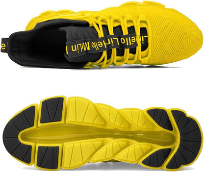 Hello MrLin Men's Running Shoes Non Slip Athletic Tennis Walking Blade Type Sneakers Hip Hop