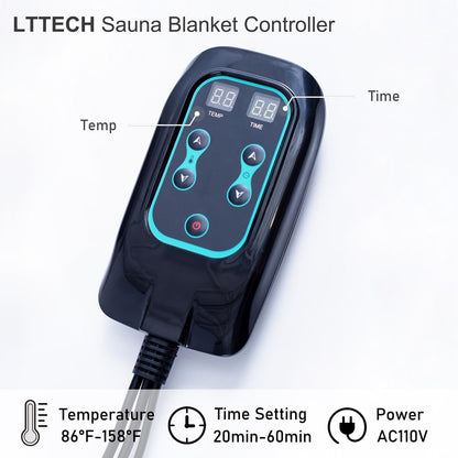 Portable Infrared Sauna Blanket for Home Relaxation Far Infrared Sauna Blanket Infrared Blanket Sauna with 86–158 °F Temp Range