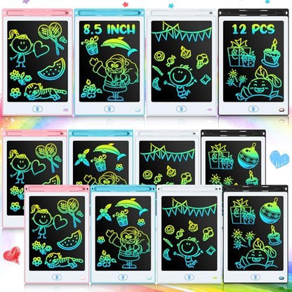 Tinlade 12 Pack LCD Writing Tablet for Kids, 8.5 Inch Drawing Pad