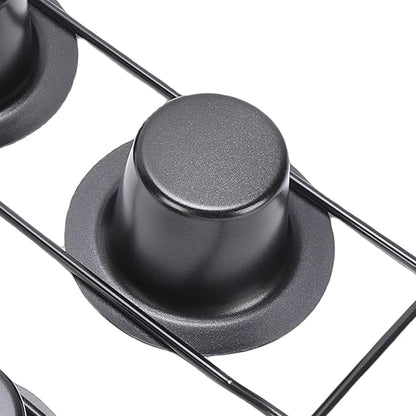 6 Cup Popover Pan, Deep Non Stick Popover Pans, Sturdy Carbon Steel Round Cupcake Pan for Pudding Muffins Baking, Easy to Clean