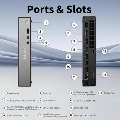 Lenovo ThinkCentre neo 55q Mini Desktop Ryzen AI 5 330, 32GB RAM 1TB SSD