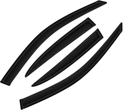 Smoke Sun/Rain Guards Wind Deflector Compatible with 2001-2005 Honda Civic Sedan Window Visors 4pcs 94213