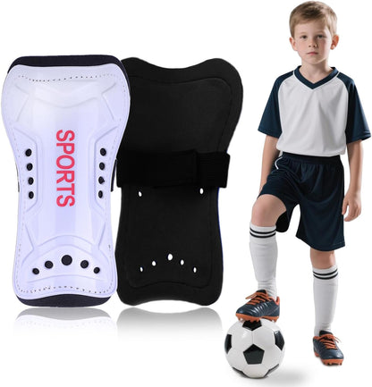 Youth Soccer Shin Guards for Kids Shin Pads Child Calf Protective Gear Protective Soccer Equipment for Boys Girls Children 3-15 Years Old