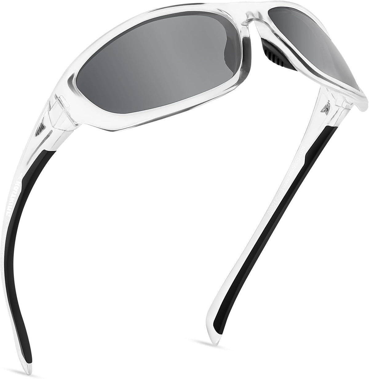 KastKing Hiwassee Polarized Sport Sunglasses for Men and Women, Wrap Sunglasses for Fishing Cycling and Running,UV Protection