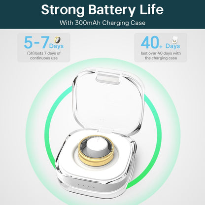 Smart Rings for Women Men,Fitness Tracker Ring,Heart Rate,Blood Oxygen,Blood Pressure,Step Tracker,Sleep Monitoring,No Subscription Fee,IP68 Waterproof Smart Ring for iphone&Android(Gold 11)
