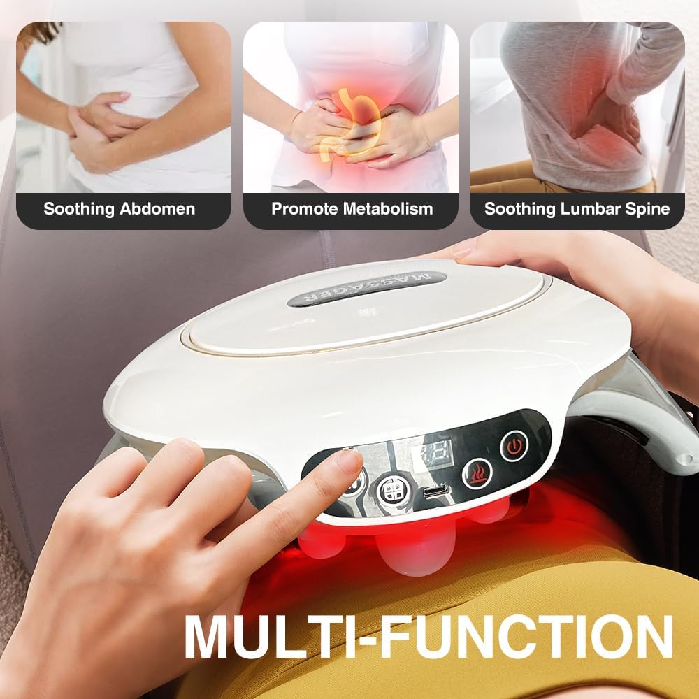 Abdominal Massager, Stomach Massage for Digestion, Stomach Relaxation, and Digestive Relief - Belly Cellulite Massager for Flattening Belly, Gas, Bloating, and Constipation