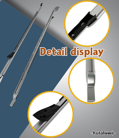 Roof Rack Side Rails Compatible with Land Rover Discovery 4 2005-2016 Models，Luggage Rack Silver Aluminum Cargo Management Car Accessories