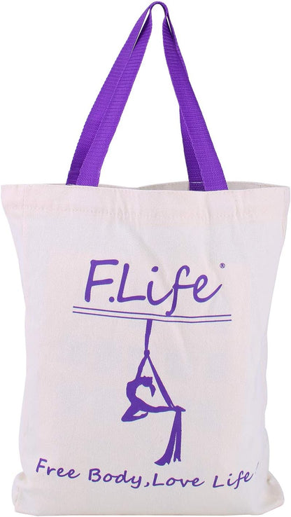 F.Life Aerial Yoga Hammock kit- Yoga Swing Multicolor 5 yards-Flying Yoga Include Daisy Chain,Carabiner and Pose Guide