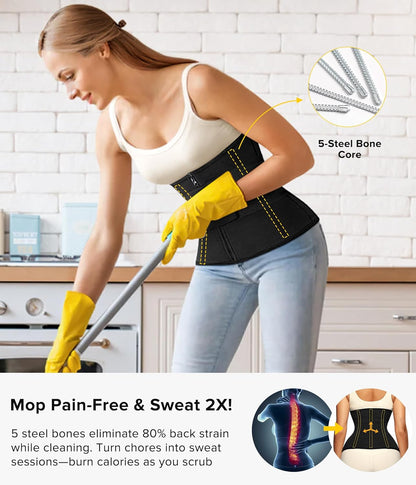 Junlan Sweat Waist Trainer for Women - Sauna Waist Trimmer for Working Out