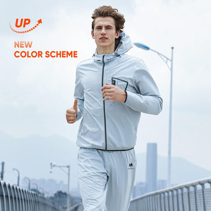 HOTSUIT Sauna Suit Men Anti Rip Boxing Sweat Suits Exercise Workout Jacket