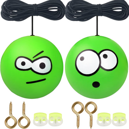 Double Garage Parking Aid-Parking Ball Guide System, Parking Assistant kit Includes a retracting Ball Sensor Assist Solution.A Perfect Garage Parking Indicator (Funny Twin Expression)