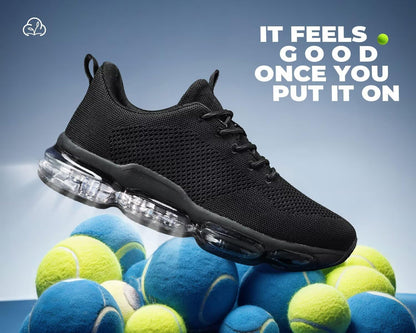 Men's Air Cushion Running Shoes Breathable Tennis Fashion Sneakers Non Slip Workout Casual Sport Shoes Gym Training Comfortable Walking Shoes