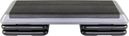 The Original STEP Exercise Step Platform, Health Club Size Stepper for Exercise at Home with 4 Stackable Risers for Height Adjustments