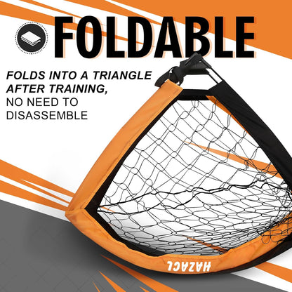 Kids Soccer Goal for Backyard, 6x4 9x5 FT Portable Soccer Nets Pop Up with Ball, Agility Ladder, Cones, Target & Carry Bag for Toddler Youth Outdoor Indoor Training Practice Sports Games Play