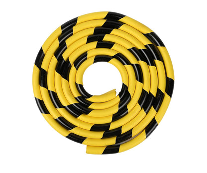 Heavy-Duty Wall & Corner Guards – 5M Self-Adhesive NBR Rubber Protection with Yellow/Black Stripes for Parking Columns & Garage Safety
