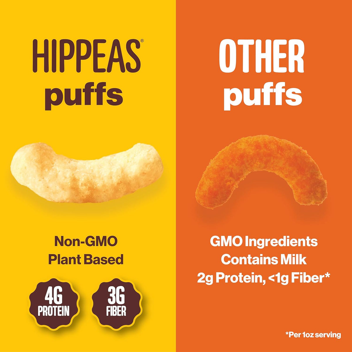 Hippeas Chickpea Puffs, Variety Pack: Vegan White Cheddar, Nacho Vibes, Barbecue, Sriracha, 0.8 Ounce (Pack of 18), 3g Protein, 2g Fiber, Vegan, Gluten-Free, Crunchy, Plant Protein Snacks