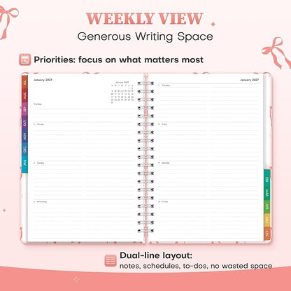 Planner 2026-2027 Weekly & Monthly Academic Planner, 7.4" x 10.2"