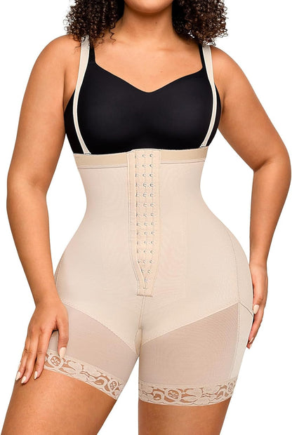FeelinGirl Faja Body Shaper Tummy Control Shapewear for Women Butt Lifter Post Surgery Fajas Postparto Para Mujer