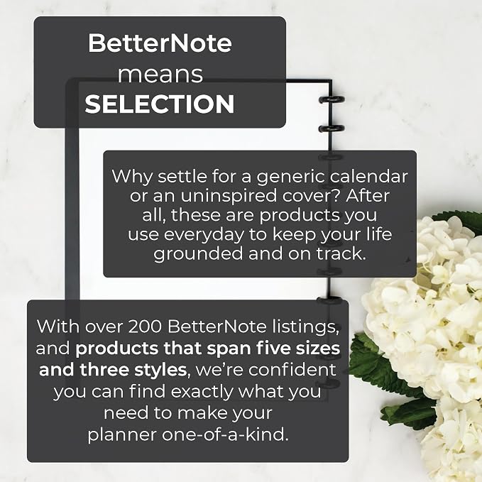 BetterNote COVER 11-Disc Planner Lightweight Durable LARGE Kaleidoscope