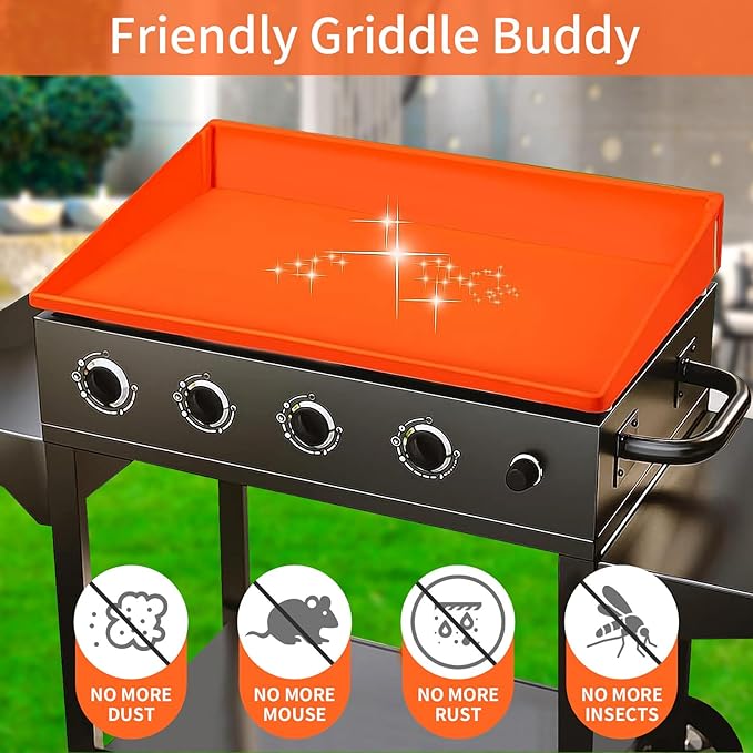 Silicone Griddle Mat 22” for Blackstone,Upgraded Full-Edge Heavy Duty Food Grade Non-Stick Griddle Cover,Grill Buddy Mat Protect Your Griddles from Dirt & Rust (22 inch)