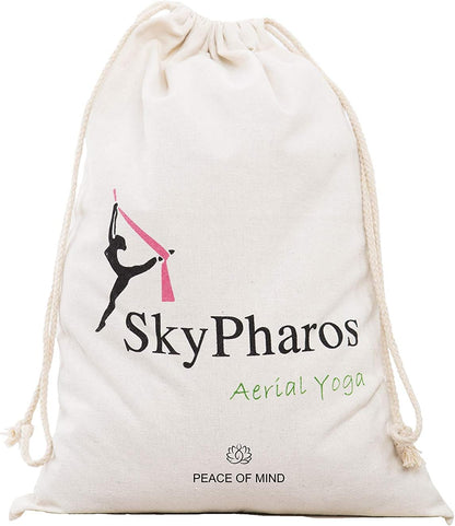Aerial Silks Yoga Swing Set - 9/11 Yards Aerial Yoga Hammock Kit Anti-Gravity Flying for Fitness, Low/Non Stretch Nylon Tricot Fabric Hardware Included for Dance