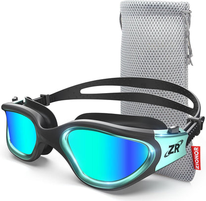 ZIONOR Swim Goggles, G1 MAX Polarized Anti-Fog Swimming Goggles for Men Women
