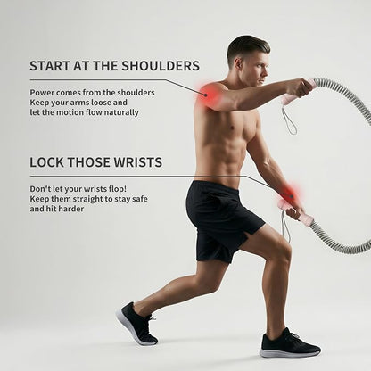 PROIRON Cordless Battle Rope Weighted Ropeless Battle Ropes for Home Gym Workout Exercise Rope for HIT Training Ropes for Men & Women Pink