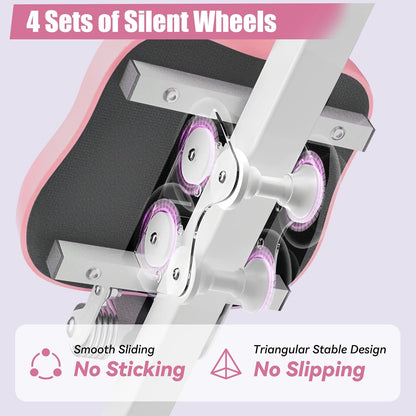 EPHESPORT Multifunctional Ab Machine, Adjustable Ab Workout Equipment, Ab ＆ Sit Up Machine for Stomach Workout, Foldable Abdominal Trainer With Knee and Back Protection, Full Body Workout for Home Gym