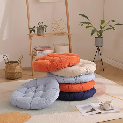 Tiita Floor Pillow Cushion, 22 inch Round Seat Cushion, Outdoor Floor Pad, Meditation Cushion for Yoga Living Room Sofa Balcony, Beige
