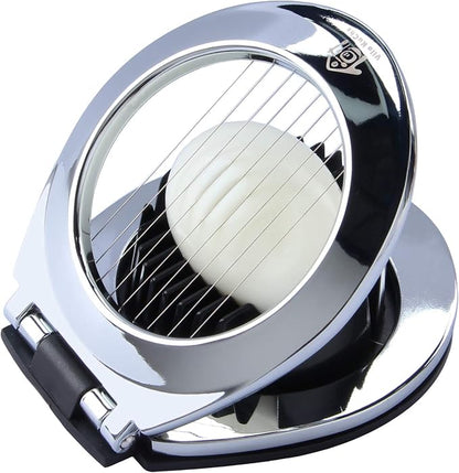 Multi Function Stainless Steel Egg Slicer Hard Boiled Eggs Dishwasher Safe Heavy Duty Egg Cutter Kitchen Helper