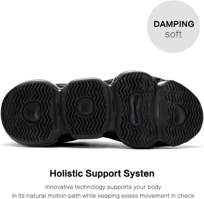 Men's Air Cushion Running Shoes Breathable Tennis Fashion Sneakers Non Slip Workout Casual Sport Shoes Gym Training Comfortable Walking Shoes