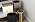 Gatco Small Bathroom Trash Can with Lid, Round 3 Gallon Wastebasket, Under Sink, White Oak with Matte White, for Bathroom, Bedroom, Office (1932W)