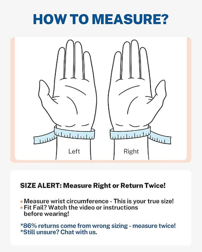Wrist Brace with Soft-Touch Fabric, Breathable Compression Support | Mild Carpal Tunnel Support , Adjustable Compression Wrist Wrap , Enlarged Thumb Opening , Typing, Office Work & Daily Wear