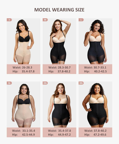 FeelinGirl Faja Body Shaper Tummy Control Shapewear for Women Butt Lifter Post Surgery Fajas Postparto Para Mujer