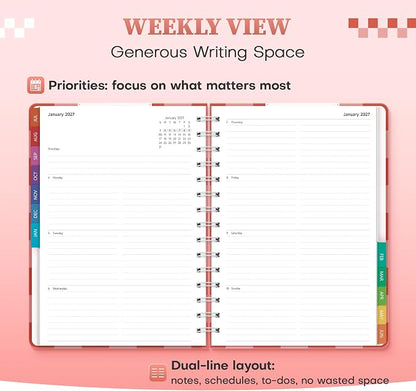 Planner 2026-2027 Weekly & Monthly Academic Planner, 6" x 8.3"